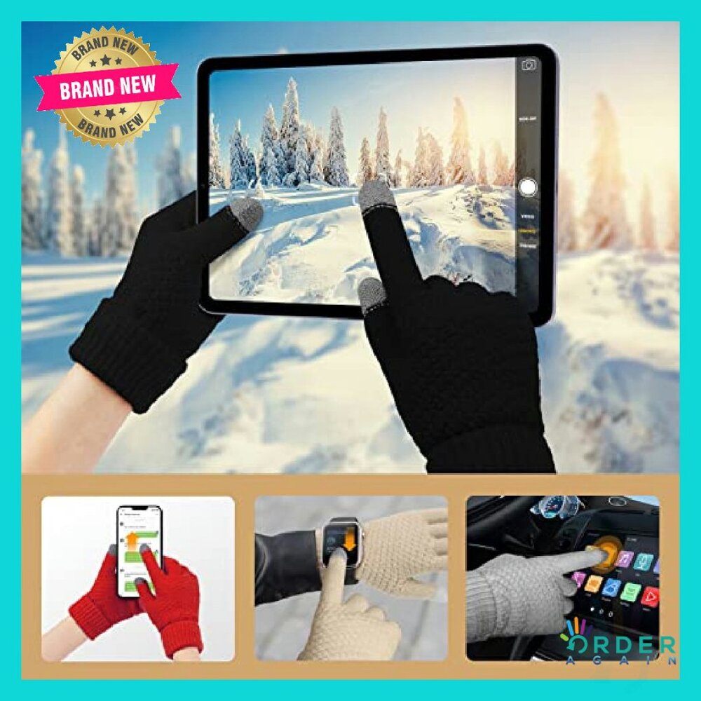Touchscreen Winter Gloves Set Cold Weather Mitten… - image 6